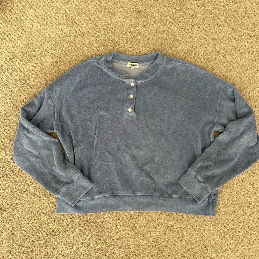 Donni women’s terry sweatshirt size XS
